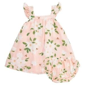 Angel Dear Size 6-12 months‎ Magnolia Muslin Sundress 100% Cotton Sleeveless